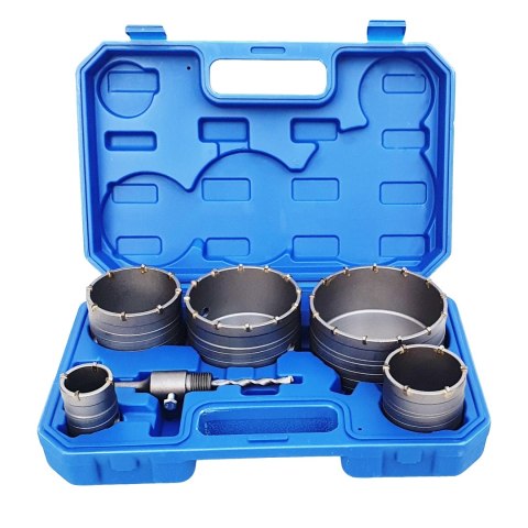 OTWORNICE DO BETONU MURU KORONKI FREZ SDS + 7szt OTWORNICE DO BETONU MURU KORONKI FREZ SDS + 7szt