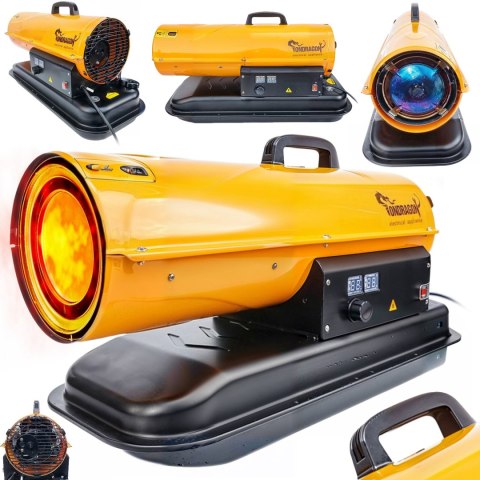 NAGRZEWNICA OLEJOWA DMUCHAWA SPALINOWA GRZEJNIK PIEC PIECYK TERMOSTAT 20KW