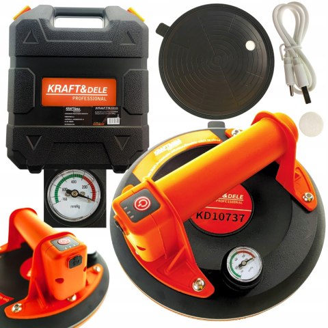 Przyssawka automatyczna Kraft&Dele 200 mm 190 kg akumulatorowa