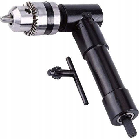 ADAPTER PRZYSTAWKA KĄTOWA UCHWYT NASADKA DO WIERTARKI POD KĄTEM + KLUCZYK