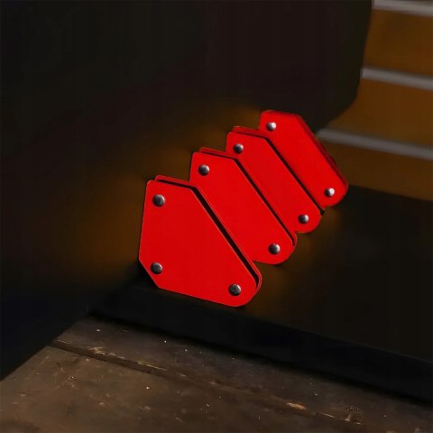 KĄTOWNIK MAGNETYCZNY SPAWALNICZY ZESTAW 6 SZT. WYTRZYMAŁCH KĄTOWNIKÓW 45 90