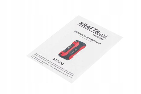Mocny Akumulator Power Bank Jump STARTER 800A - 28000 mAh KRAFT&DELE KD5491