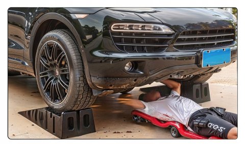 NAJAZDY 2 SZT SAMOCHODOWE WARSZTATOWE RAMPY NAJAZD PLATFORMY SZEROKIE 3T