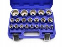 NASADKI SPLINE. KLUCZE ZESTAW NASADEK 12-KĄTNE 8-36MM 1/2 WALIZKA 21 EL