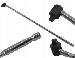 Pokrętło 1/2 przegub z przegubem do nasadek 1/2 750mm długie