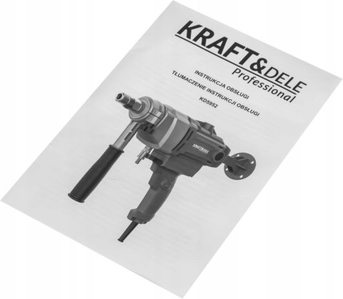 Wiertnica do betonu 2300W KRAFT&DELE Ø202mm Chłodzenie Wodą Profesjonalna