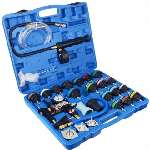 ZESTAW DO SPRAWDZANIA SZCZELNOŚCI UKŁADU CHŁODZENIA 28 EL. - Falon-Tech