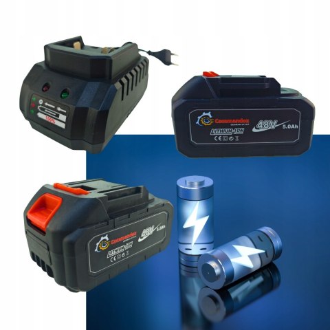 Zestaw elektronarzędzi akumulatorowych 24/48V 5Ah wkrętarka, szlifierka 2w1