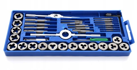 Zestaw narzynek I gwintowników 40 EL kalibrowniki
