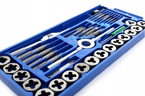 Zestaw narzynek I gwintowników 40 EL kalibrowniki