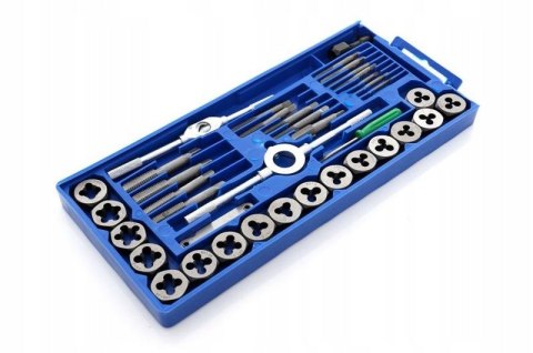 Zestaw narzynek I gwintowników 40 EL kalibrowniki