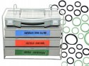 Zestaw uszczelek O-ring oringi HNBR NBR 900 szt. Falon-Tech