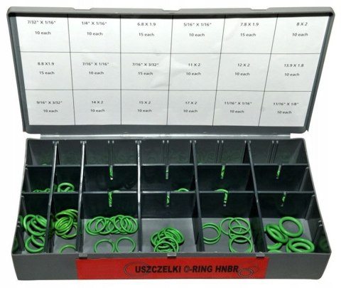 Zestaw uszczelek O-ring oringi HNBR NBR 900 szt. Falon-Tech