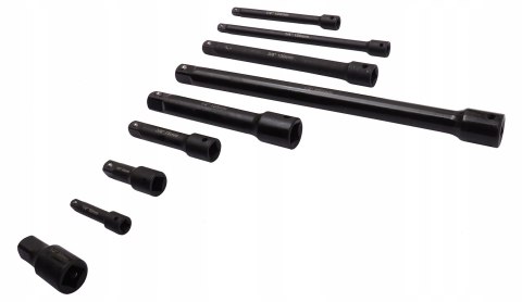 Falon Tech zestaw 9 przedłużek do kluczy udarowych