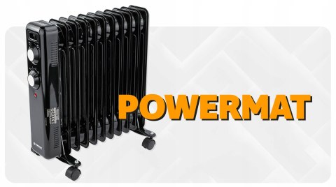 GRZEJNIK OLEJOWY ELEKTRYCZNY 2500W 11 ŻEBER KALORYFER MOCNY TERMOSTAT KÓŁKA