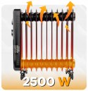 GRZEJNIK OLEJOWY ELEKTRYCZNY 2500W 11 ŻEBER KALORYFER MOCNY TERMOSTAT KÓŁKA