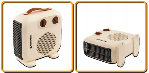 GRZEJNIK TERMOWENTYLATOR ELEKTRYCZNY FARELKA PIONOWY POZIOMY TERMOSTAT 2 kW