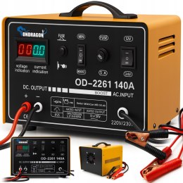 ROZRUCH 12/24V PROSTOWNIK SAMOCHODOWY Z ROZRUCHEM DO ŁADOWANIA MOC 140A LCD