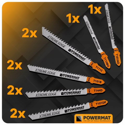 ZESTAW NOŻYKÓW BRZESZCZOTÓW DO WYRZYNARKI 10 SZTUK DREWNO SKLEJKA TWORZYWO