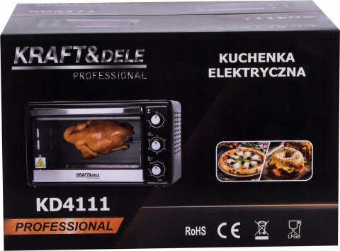 KUCHENKA ELEKTRYCZNA 30L 1650W FUNKCJA ROŻNA+AKCESORIA