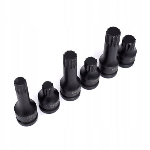 Nasadki udarowe 1/2" 6 szt. M14 M16 M18 walizka KRAFT&DELE KD11761