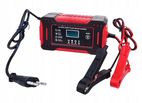Prostownik AKUMULATOROWY Mikroprocesorowy Samochodowy 12V 6A Ładowarka LCD