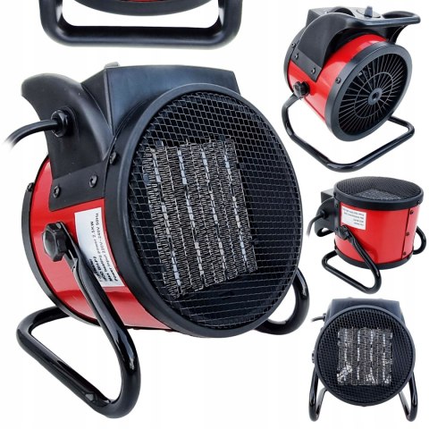 2,5kW NAGRZEWNICA ELEKTRYCZNA DMUCHAWA FARELKA GRZEJNIK Z REGULACJA 2500W 2,5kW NAGRZEWNICA ELEKTRYCZNA DMUCHAWA FARELKA GRZEJNIK Z REGULACJA 2500W