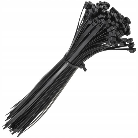 MOCNE OPASKI ZACISKOWE KABLOWE TRYTKI CZARNE TAŚMA 7.6X450MM 100SZT TRYTKI MOCNE OPASKI ZACISKOWE KABLOWE TRYTKI CZARNE TAŚMA 7.6X450MM 100SZT TRYTKI