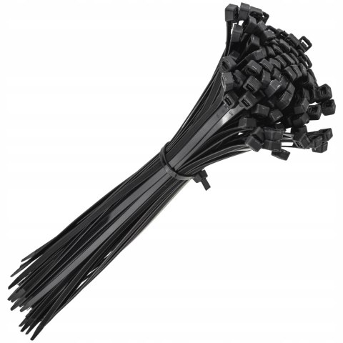 MOCNE OPASKI ZACISKOWE KABLOWE TRYTKI CZARNE TAŚMA 7.6X500MM 100SZT TRYTKI MOCNE OPASKI ZACISKOWE KABLOWE TRYTKI CZARNE TAŚMA 7.6X500MM 100SZT TRYTKI