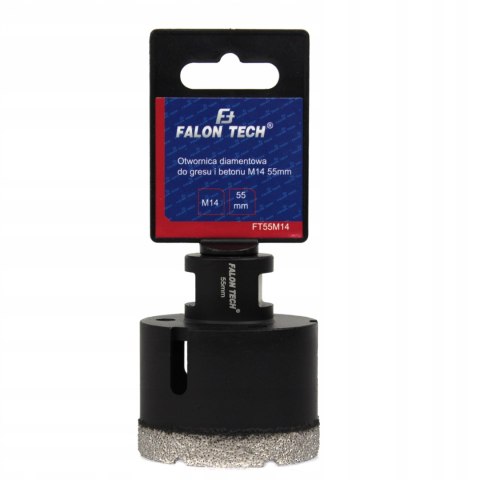 OTWORNICA DIAMENTOWA 55mm M14 KORONKA FREZ WIERTŁO DO GRESU BETONU KAMIENIA OTWORNICA DIAMENTOWA 55mm M14 KORONKA FREZ WIERTŁO DO GRESU BETONU KAMIENIA
