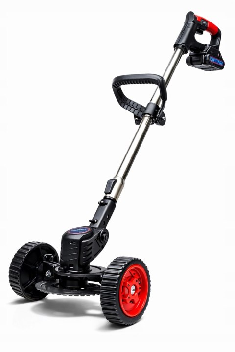 XXXL PODKASZARKA AKUMULATOROWA KOSA OGRODOWA WYKASZARKA NA KOŁACH 36V 2xAKU