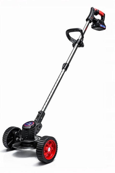 XXXL PODKASZARKA AKUMULATOROWA KOSA OGRODOWA WYKASZARKA NA KOŁACH 36V 2xAKU