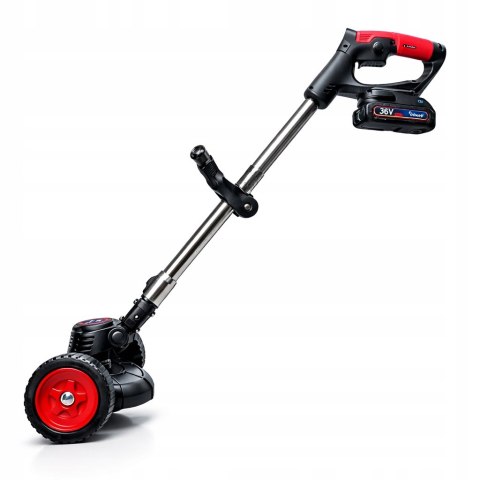 XXXL PODKASZARKA AKUMULATOROWA KOSA OGRODOWA WYKASZARKA NA KOŁACH 36V 2xAKU