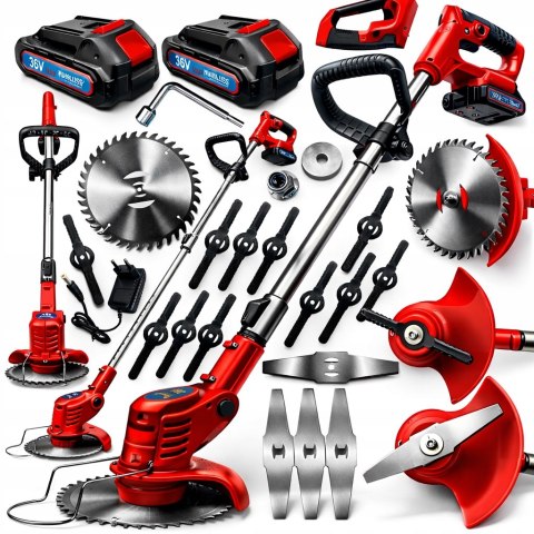 36V 2xAKU PODKASZARKA AKUMULATOROWA KOSA OGRODOWA WYKASZARKA DO TRAWY XXXXL