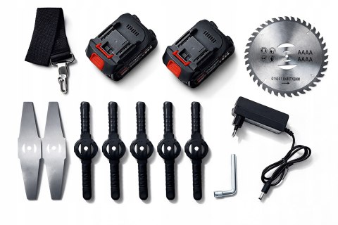 36V 2xAKU PODKASZARKA AKUMULATOROWA KOSA OGRODOWA WYKASZARKA DO TRAWY XXXXL