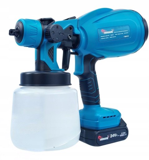AGREGAT MALARSKI PISTOLET AKUMULATOROWY DO MALOWANIA ŚCIAN MOCNY 24V