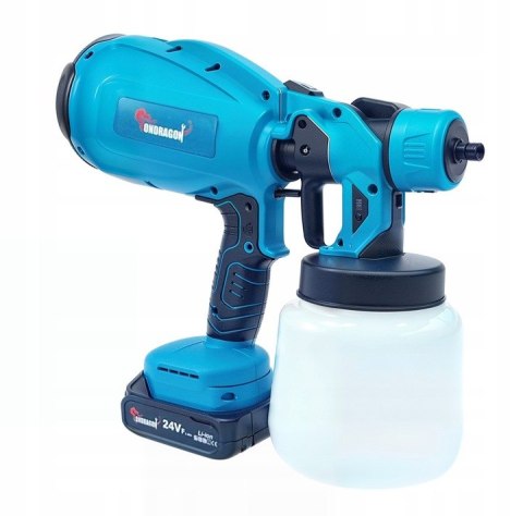 AGREGAT MALARSKI PISTOLET AKUMULATOROWY DO MALOWANIA ŚCIAN MOCNY 24V