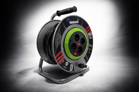 B PRZEDŁUŻACZ BĘBNOWY BUDOWLANY OGRODOWY 50M 3x2,5 KABEL NA BĘBNIE METALOWY