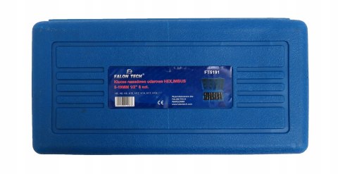 Klucz nasadowy udarowy Falon-Tech 6-kątna 1/2" H5-H19 8el