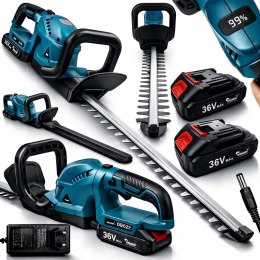 LCD NOŻYCE DO CIĘCIA ŻYWOPŁOTU NOŻYCE AKUMULATOROWE 51CM 2X AKU 36V 2Ah PRO