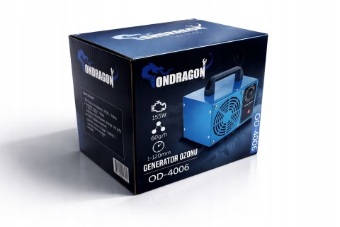 MOCNY GENERATOR OZONU Ozonator Oczyszczacz do Powietrza 60 000 MG/H 155W
