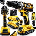 WIERTARKO WKRĘTARKA AKUMULATOROWA 36V ŻÓŁTA 2 AKUMULATORY 5.0Ah WALIZA moc