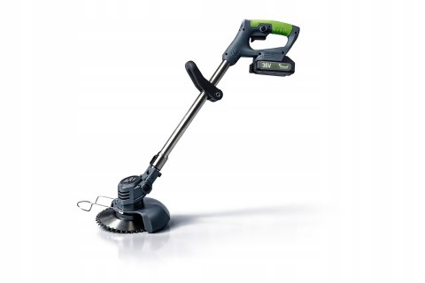 XXXL PODKASZARKA AKUMULATOROWA KOSA OGRODOWA WYKASZARKA NA KOŁACH 36V 2xAKU