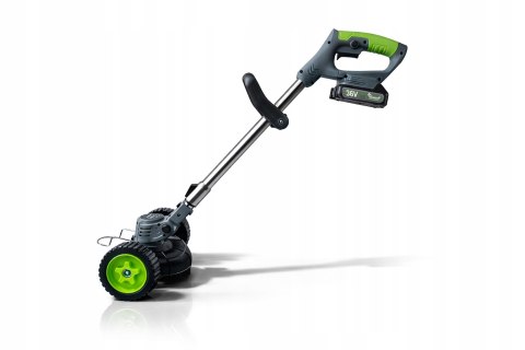 XXXL PODKASZARKA AKUMULATOROWA KOSA OGRODOWA WYKASZARKA NA KOŁACH 36V 2xAKU
