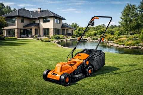 2500W KOSIARKA ELEKTRYCZNA DO TRAWY DUŻA MOC KOSZ 30L 32CM ZWINNA ONDRAGON