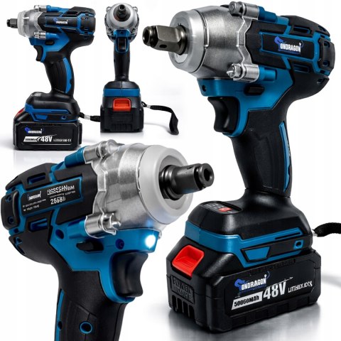 4w1 ZESTAW NARZĘDZI AKUMULATOROWYCH 5AH 48V MŁOT SZLIFIERKA WKRĘTARKA KLUCZ