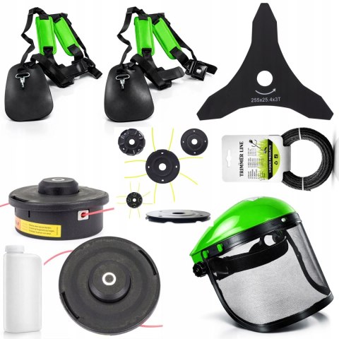 KOSA SPALINOWA 7KM PODKASZARKA KOSIARKA MOC +TARCZA +GŁOWICA +SZELKI +ŻYŁKA