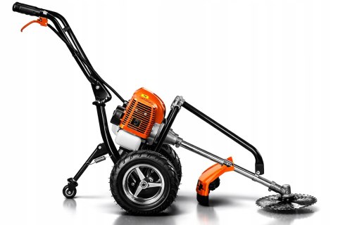 KOSA SPALINOWA NA KOŁACH KOSIARKA PODKASZARKA TROLEY WYKASZARKA 5,2km MOCNA