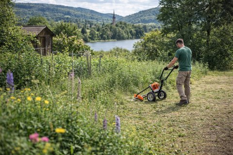 KOSA SPALINOWA NA KOŁACH KOSIARKA PODKASZARKA TROLEY WYKASZARKA 5,2km MOCNA