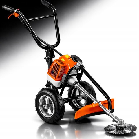 KOSA SPALINOWA NA KOŁACH KOSIARKA PODKASZARKA TROLEY WYKASZARKA 5,2km MOCNA